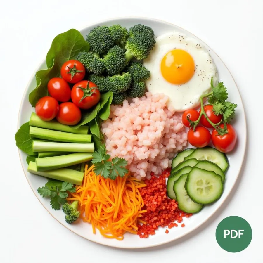Dieta low carb – przykładowy jadłospis w formacie PDF
